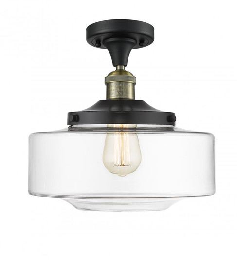 Bridgeton - 1 Light - 12 inch - Black Antique Brass - Semi-Flush Mount (3442|517-1CH-BAB-G692-12)