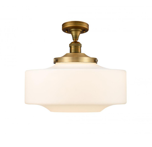 Bridgeton - 1 Light - 16 inch - Brushed Brass - Semi-Flush Mount (3442|517-1CH-BB-G691-16)