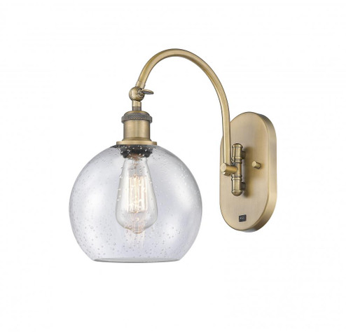 Athens - 1 Light - 8 inch - Brushed Brass - Adjustable Swing Arm (3442|518-1W-BB-G124-8-LED)