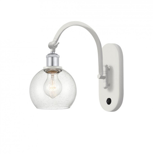 Athens - 1 Light - 6 inch - White Polished Chrome - Adjustable Swing Arm (3442|518-1W-WPC-G124-6-LED)