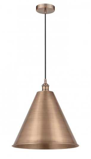 Berkshire - 1 Light - 16 inch - Antique Copper - Cord hung - Mini Pendant (3442|616-1P-AC-MBC-16-AC-LED)