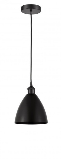 Bristol - 1 Light - 8 inch - Matte Black - Cord hung - Mini Pendant (3442|616-1P-BK-MBD-75-BK-LED)