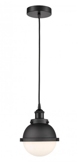 Hampden - 1 Light - 7 inch - Matte Black - Cord hung - Mini Pendant (3442|616-1PH-BK-HFS-61-BK)