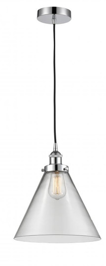 Cone - 1 Light - 12 inch - Polished Chrome - Cord hung - Mini Pendant (3442|616-1PH-PC-G42-L)