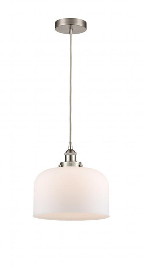 Bell - 1 Light - 12 inch - Brushed Satin Nickel - Cord hung - Mini Pendant (3442|616-1PH-SN-G71-L)
