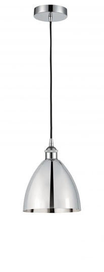 Bristol - 1 Light - 8 inch - Polished Chrome - Cord hung - Mini Pendant (3442|616-1P-PC-MBD-75-PC-LED)