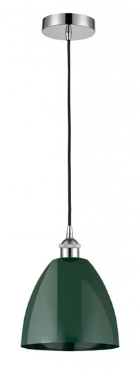 Plymouth - 1 Light - 9 inch - Polished Chrome - Cord hung - Mini Pendant (3442|616-1P-PC-MBD-9-GR)