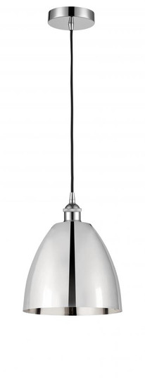 Bristol - 1 Light - 9 inch - Polished Chrome - Cord hung - Mini Pendant (3442|616-1P-PC-MBD-9-PC-LED)