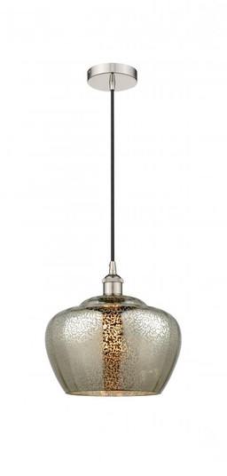 Fenton - 1 Light - 11 inch - Polished Nickel - Cord hung - Mini Pendant (3442|616-1P-PN-G96-L)