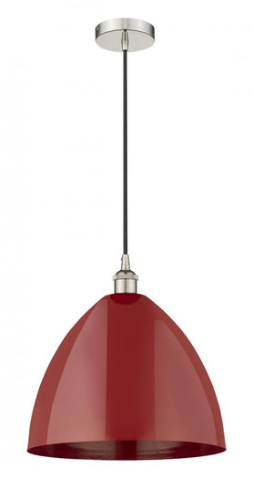 Plymouth - 1 Light - 16 inch - Polished Nickel - Cord hung - Mini Pendant (3442|616-1P-PN-MBD-16-RD-LED)