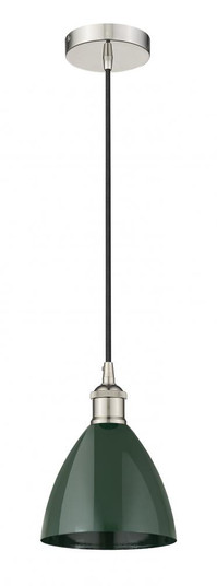 Plymouth - 1 Light - 8 inch - Polished Nickel - Cord hung - Mini Pendant (3442|616-1P-PN-MBD-75-GR)