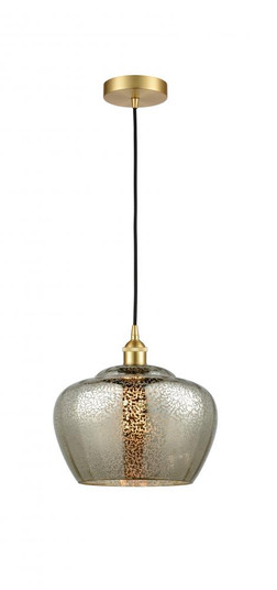 Fenton - 1 Light - 11 inch - Satin Gold - Cord hung - Mini Pendant (3442|616-1P-SG-G96-L-LED)