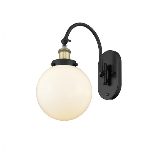 Beacon - 1 Light - 8 inch - Black Antique Brass - Adjustable Swing Arm (3442|918-1W-BAB-G201-8)