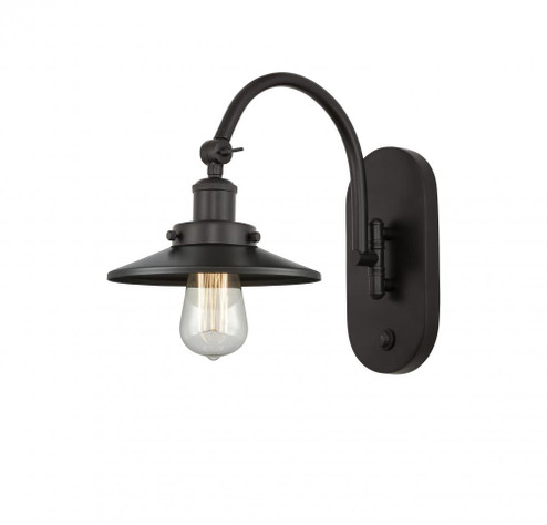 Railroad - 1 Light - 8 inch - Oil Rubbed Bronze - Adjustable Swing Arm (3442|918-1W-OB-M5)