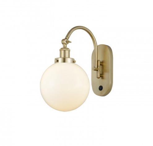 Beacon - 1 Light - 8 inch - Satin Gold - Adjustable Swing Arm (3442|918-1W-SG-G201-8)