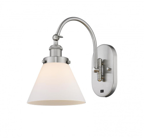 Cone - 1 Light - 8 inch - Brushed Satin Nickel - Adjustable Swing Arm (3442|918-1W-SN-G41)