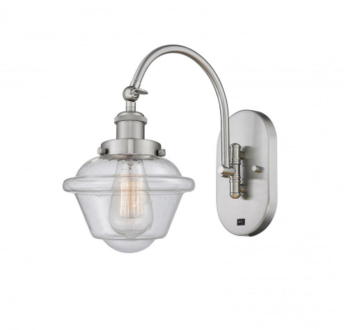 Oxford - 1 Light - 8 inch - Brushed Satin Nickel - Sconce (3442|918-1W-SN-G534-LED)