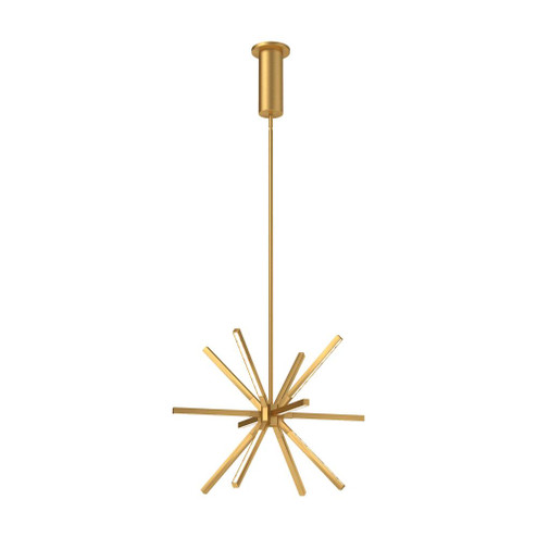 Sirius Minor 20-in Brushed Gold Dimmable LED Chandelier (461|CH14220-BG)