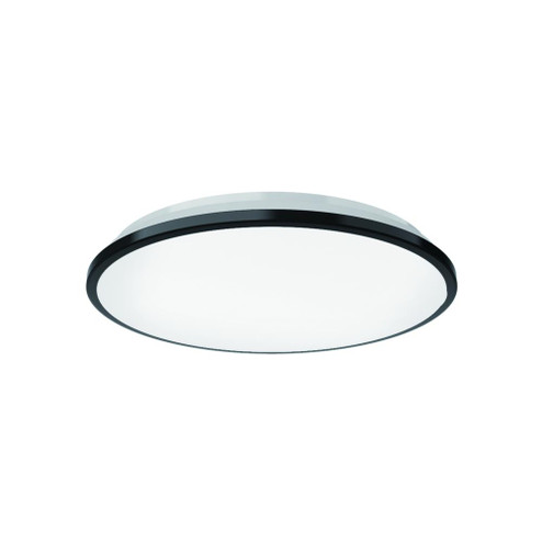Brook 11-in Black Dimmable LED Flush Mount (461|FM43311-BK)