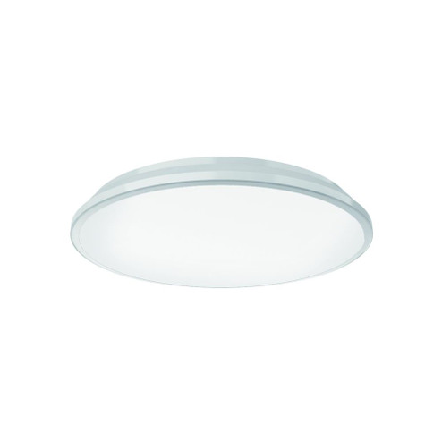 Brook 11-in White Dimmable LED Flush Mount (461|FM43311-WH)