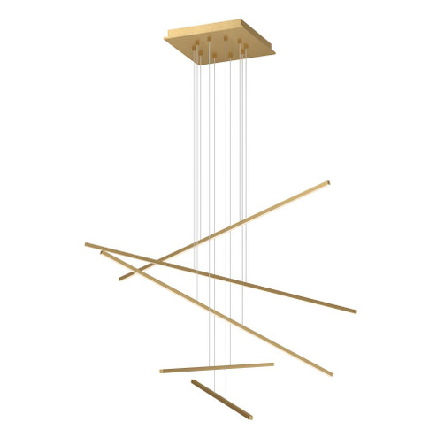 Vega Minor 5 Head Brushed Gold LED Multi Pendant (461|MP18205-BG)