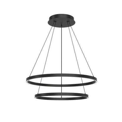 Cerchio 32-in Black LED Chandeliers (461|CH87232-BK)