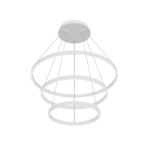 Cerchio 32-in White LED Chandeliers (461|CH87332-WH)
