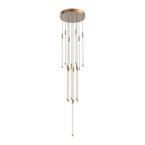Motif 21-in Brushed Gold LED Multi Pendant (461|MP75121-BG)