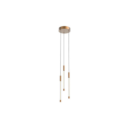 Motif 13-in Brushed Gold LED Multi Pendant (461|MP75213-BG)