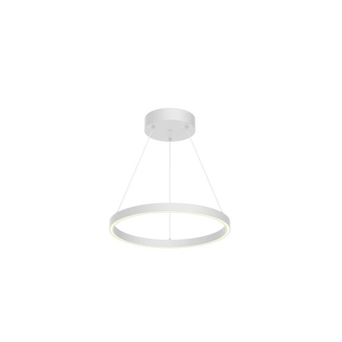 Cerchio 18-in White LED Pendant (461|PD87118-WH)