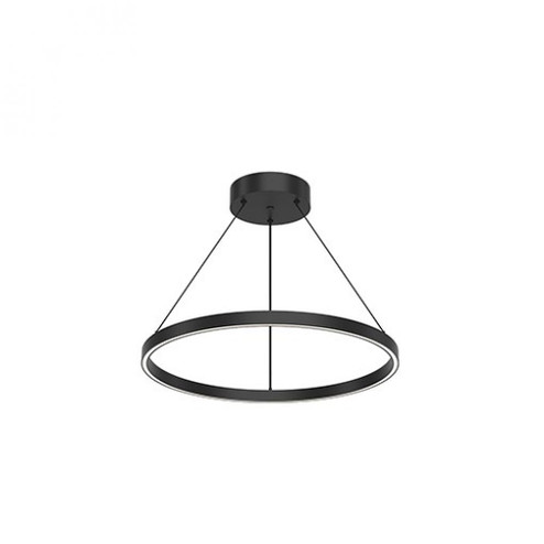 Cerchio 24-in Black LED Pendant (461|PD87124-BK)