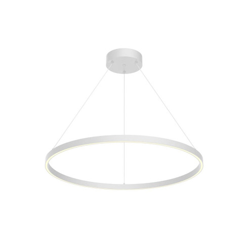 Cerchio 32-in White LED Pendant (461|PD87132-WH)