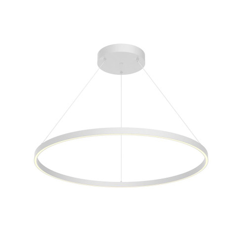 Cerchio 36-in White LED Pendant (461|PD87136-WH)