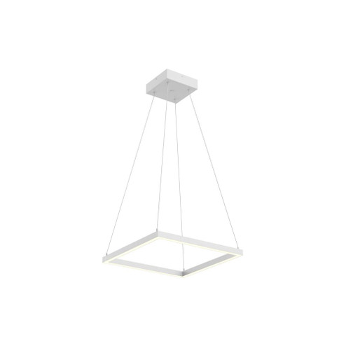 Piazza 18-in White LED Pendant (461|PD88118-WH)