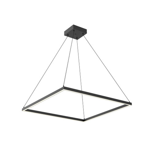 Piazza 32-in Black LED Pendant (461|PD88132-BK)