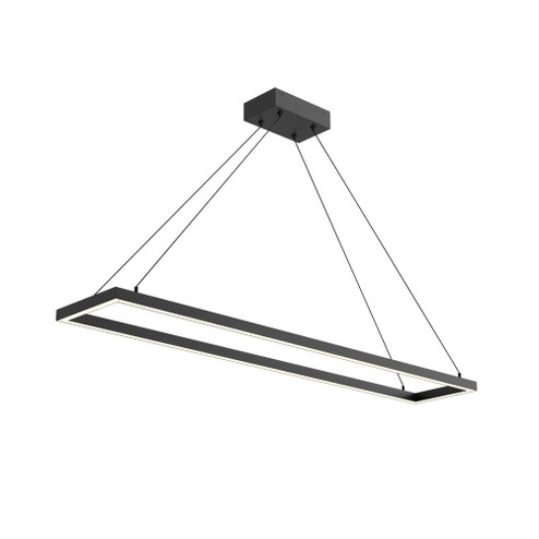 Piazza 48-in Black LED Pendant (461|PD88548-BK)