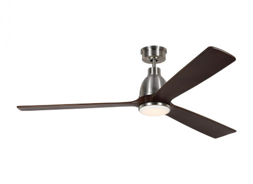 Bryden Smart 60'' Dimmable Indoor/Outdoor Integrated LED Brushed Steel Ceiling Fan (6|3BRYSM60BSD)