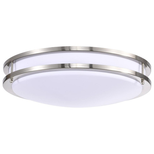 Glamour LED 17 inch; Flush Mount Fixture; Brushed Nickel Finish; CCT Selectable 3K/4K/5K (81|62/1637)