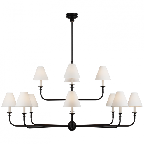 Piaf Grande Two-Tier Chandelier (279|TOB 5453AI/EBO-L)