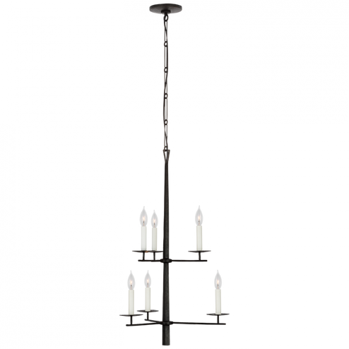 Arnav Small  Two-Tier Entry  Chandelier (279|IKF 5720AI)