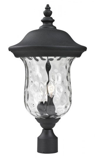 3 Light Outdoor Post Mount Fixture (276|533PHB-BK)