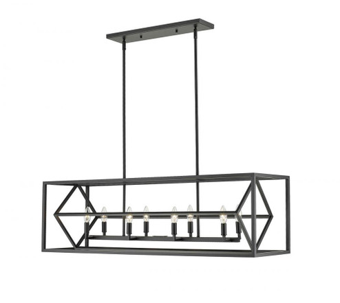 8 Light Linear Chandelier (276|457-8L-MB)