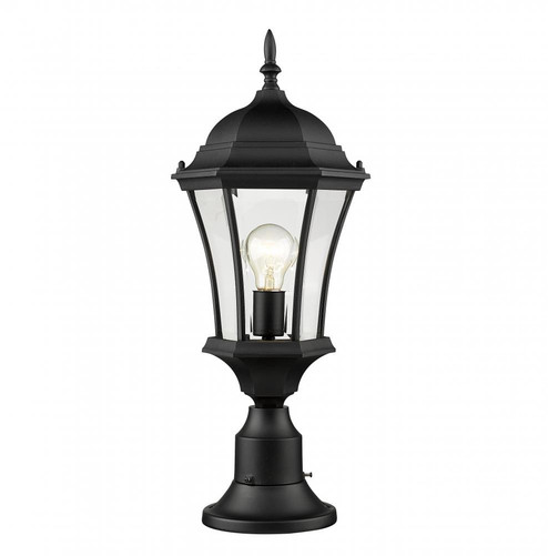 1 Light Outdoor Pier Mounted Fixture (276|522PHM-553PM-BK)