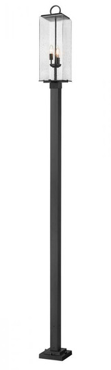 3 Light Outdoor Post Mounted Fixture (276|592PHBS-536P-BK)