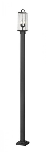 2 Light Outdoor Post Mounted Fixture (276|592PHMS-536P-BK)
