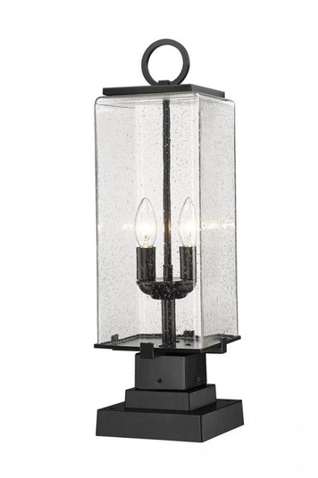 2 Light Outdoor Pier Mounted Fixture (276|592PHMS-SQPM-BK)