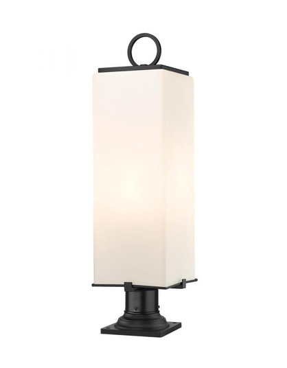 3 Light Outdoor Pier Mounted Fixture (276|593PHBR-533PM-BK)