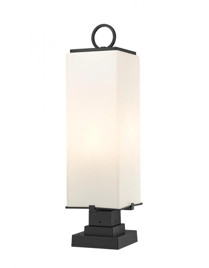 3 Light Outdoor Pier Mounted Fixture (276|593PHBS-SQPM-BK)