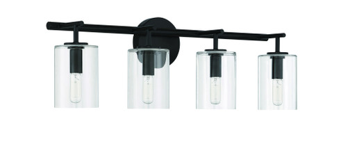 Hailie 4 Light Vanity in Flat Black (20|55604-FB)
