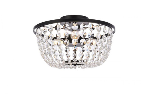 Cora 13 inch flush mount in black (758|1109F13BK)
